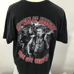 Three Stooges T-shirt - Stooges Of Anarchy - Men’s Size XL, Graphics both sides